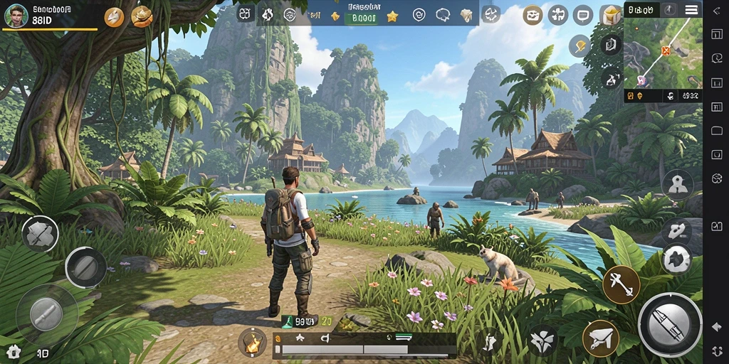 Tampilan screenshot gameplay 88ID yang menunjukkan petualangan Open World.
