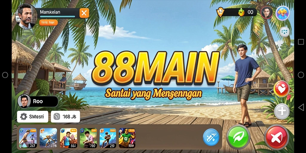 Screenshot gameplay 88MAIN menampilkan pengalaman bermain yang santai dan seru.