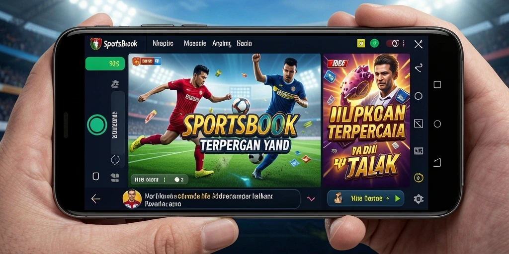 Tangkapan layar D06 menampilkan tampilan menarik saat bertaruh di Sportsbook.