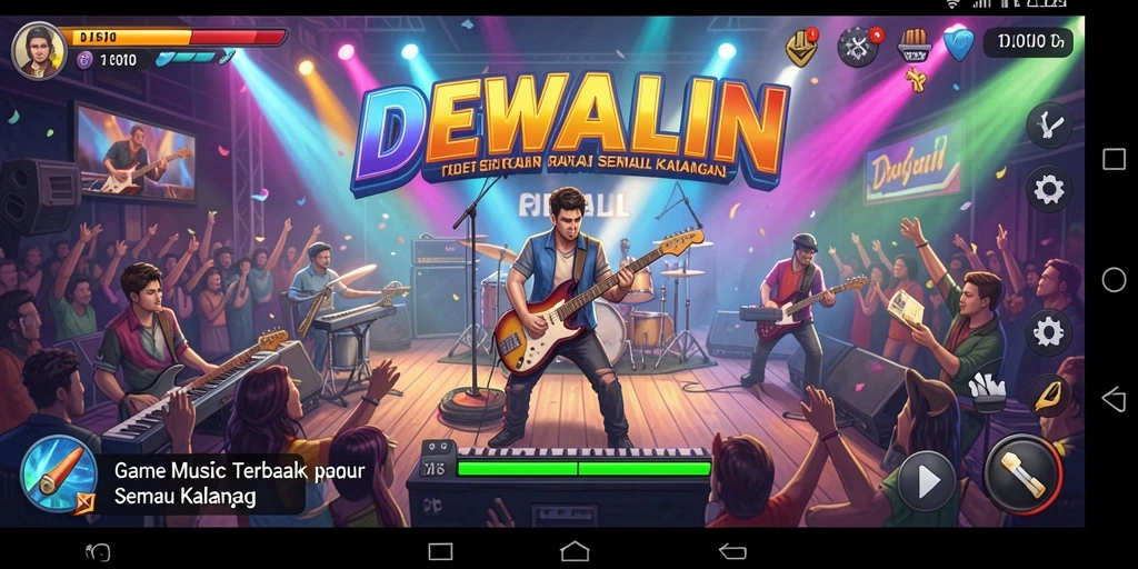 Tampilan gameplay DEWALIN yang menarik dan interaktif.