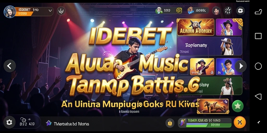 Tampilan gameplay IDEBET yang seru dengan alunan musik.