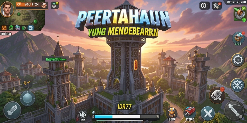 Gameplay menara pertahanan IDR77 yang strategis dan mendebarkan.