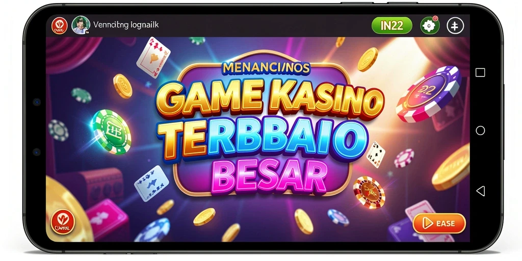 Tampilan gameplay IN22 yang menarik dan seru dalam permainan Kasino.