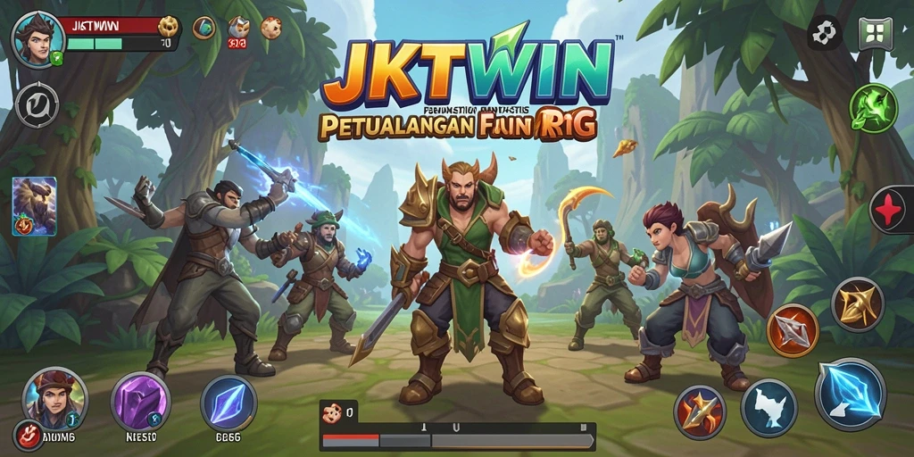 Gameplay JKTWIN menampilkan pertarungan epik dan eksplorasi yang mengasyikkan.
