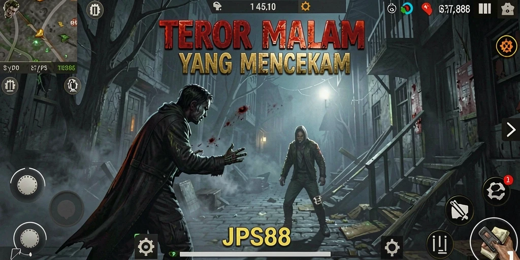 Tampilan gameplay <strong>JPS88</strong> yang mencekam dan penuh ketegangan.