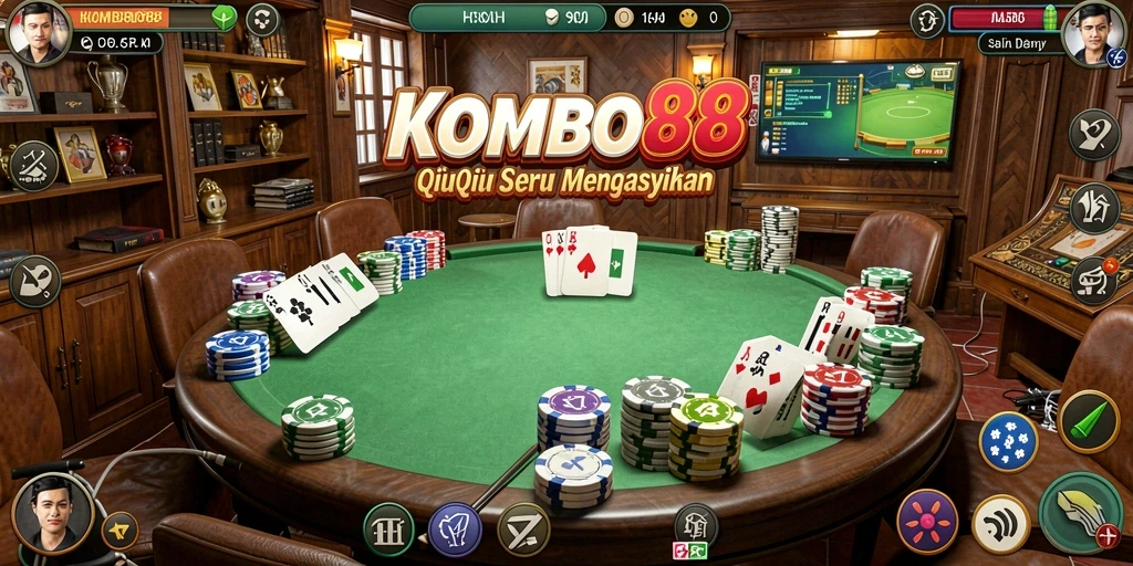 Tampilan gameplay seru QiuQiu di KOMBO88.