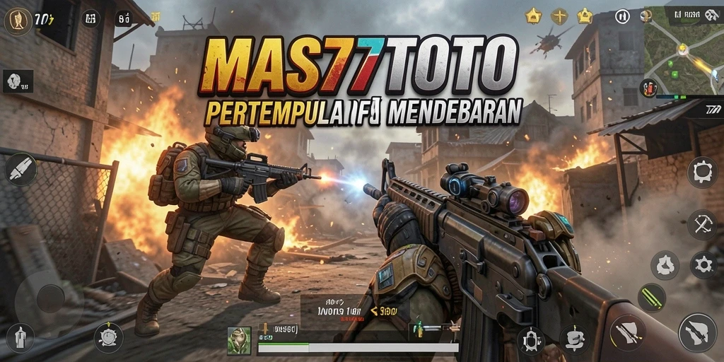 Tampilan gameplay seru di MAS77TOTO dengan aksi nembak-menembak yang mendebarkan.