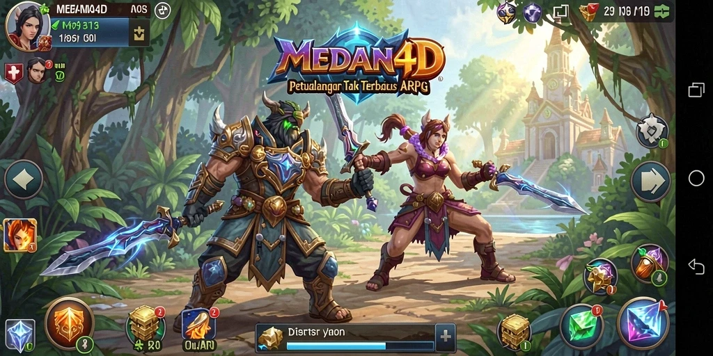 Tampilan seru dari gameplay <strong>MEDAN4D</strong> yang penuh aksi ARPG.