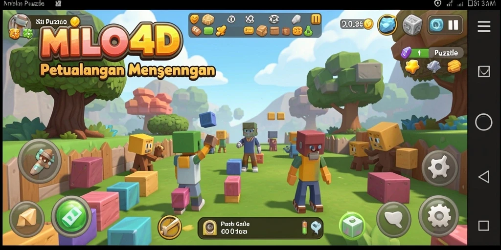 Tampilan gameplay <strong>MILO4D</strong> yang menarik dan penuh warna.