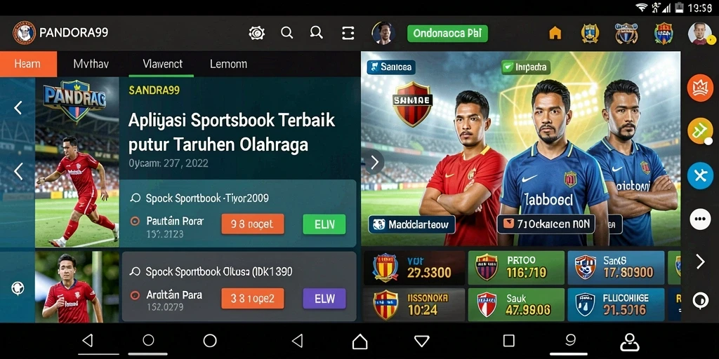 Tampilan gameplay PANDORA99 yang menarik dalam taruhan olahraga.