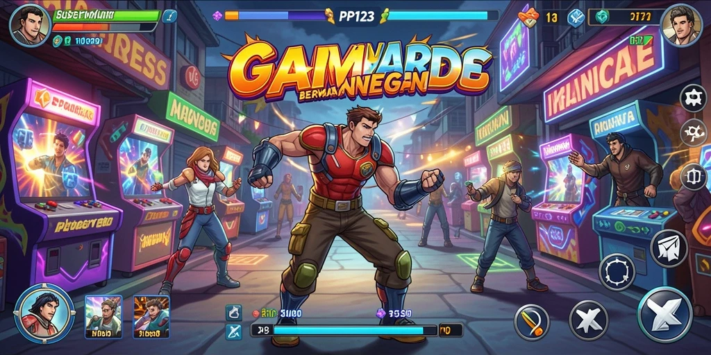 Tampilan gameplay PP123 yang menegangkan dan penuh warna.