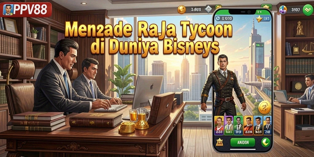Tampilan gameplay intens di dunia Tycoon yang menantang.