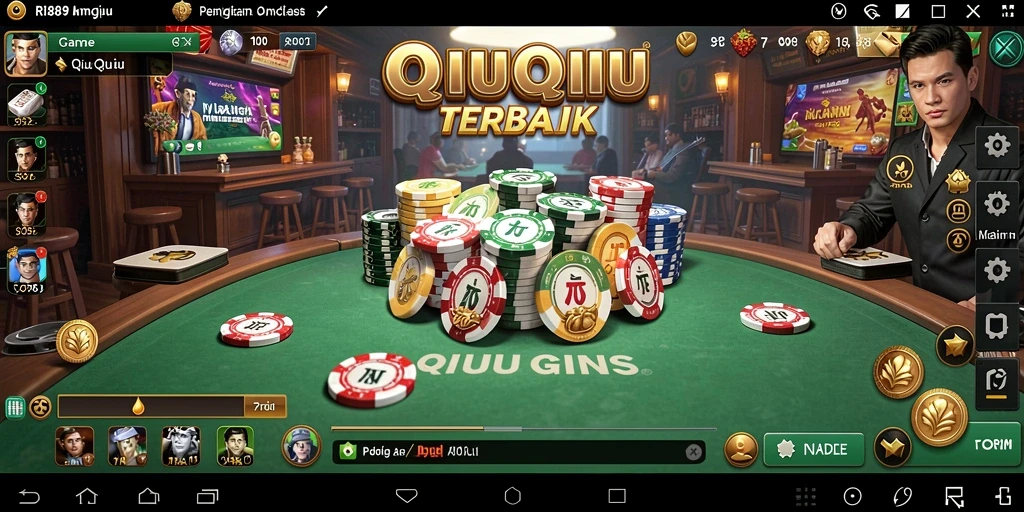 Gameplay seru QiuQiu di RI889 dengan tampilan menarik.