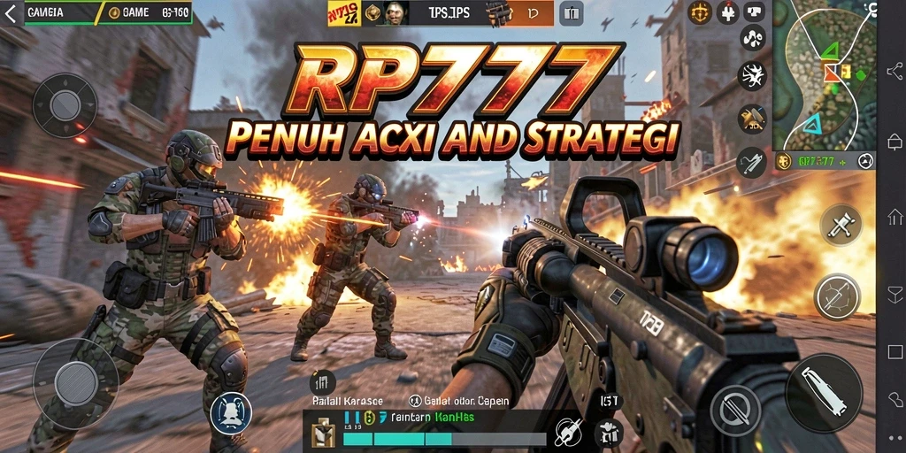Tampilan action-packed dari gameplay RP777 yang mendebarkan.