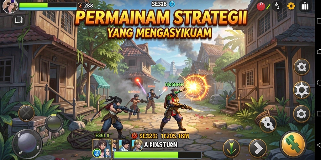 Tampilan gameplay SE328 dengan pertempuran yang mendebarkan.
