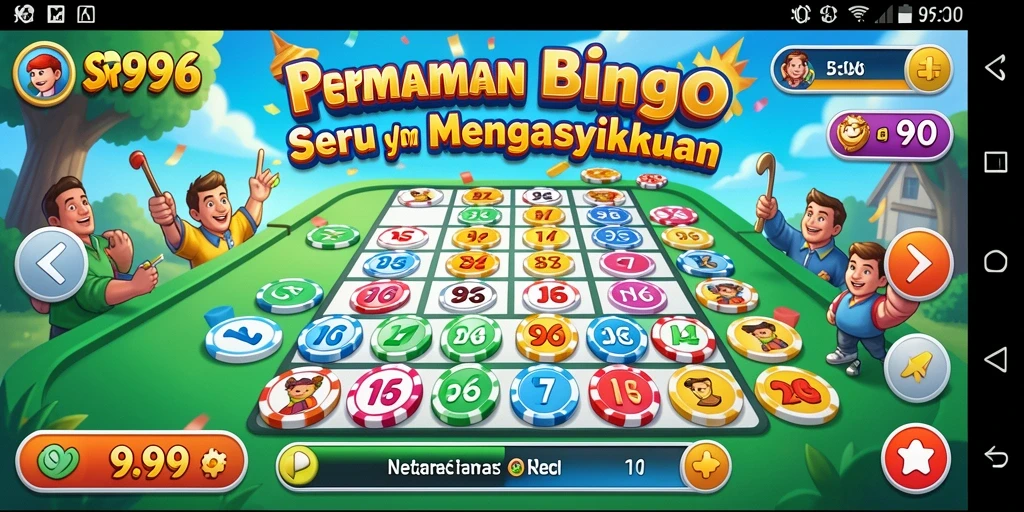 Tampilan menarik dari gameplay SR996 yang penuh warna dalam permainan Bingo.