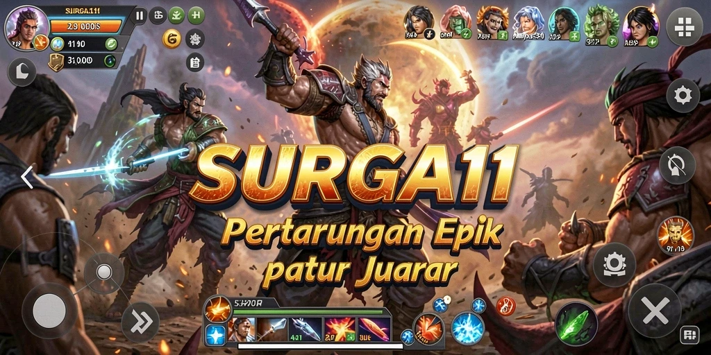 Tampilan gameplay SURGA11 yang menegangkan dan penuh aksi.