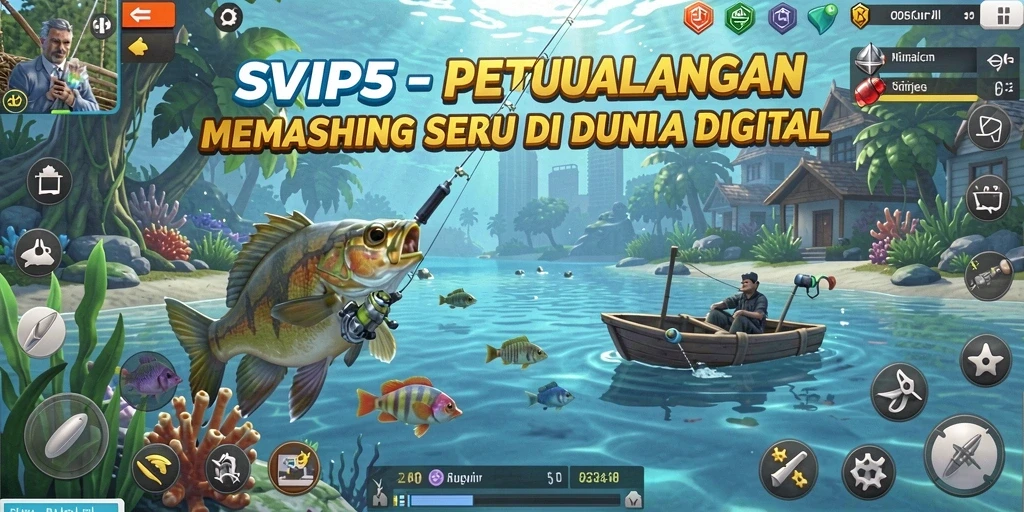 Gameplay SVIP5 yang mendebarkan dan penuh tantangan memancing.