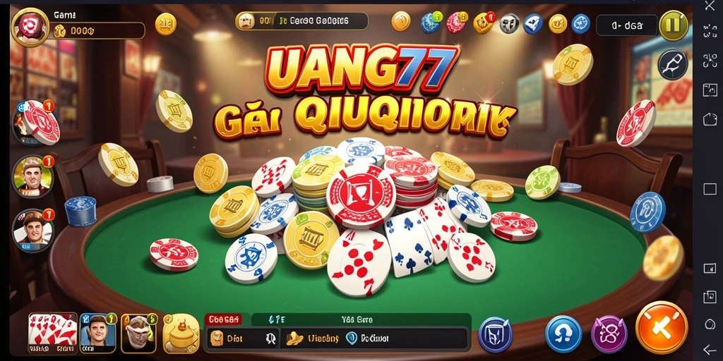 Screenshot gameplay QiuQiu UANG77 yang seru dan menantang.
