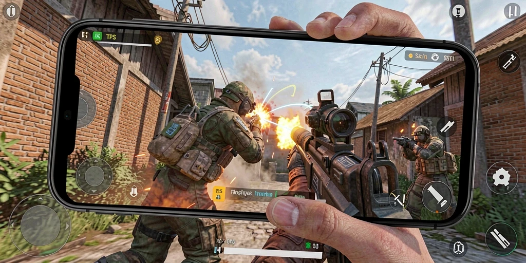 Gameplay seru V07 dalam aksi TPS yang mendebarkan.