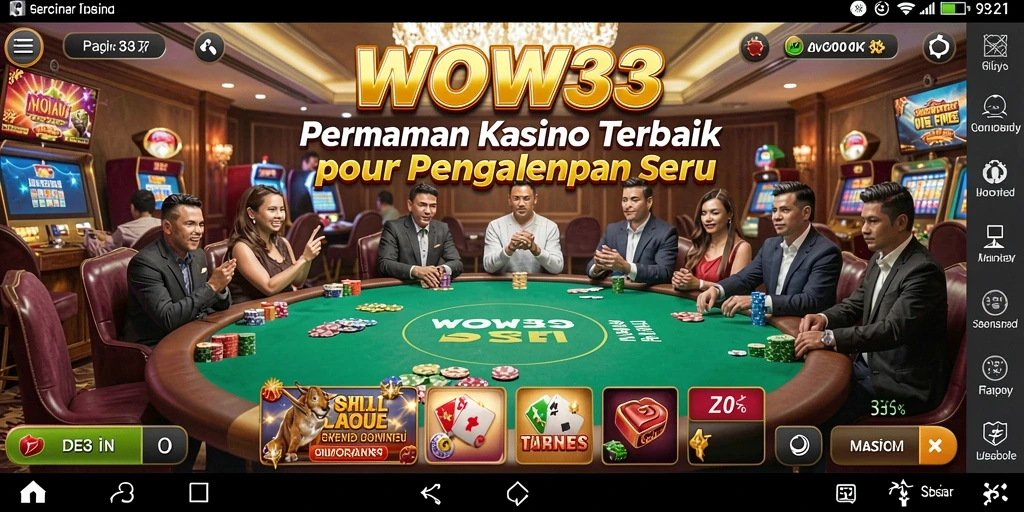 Tampilan gameplay yang seru dan mendebarkan di WOW33.